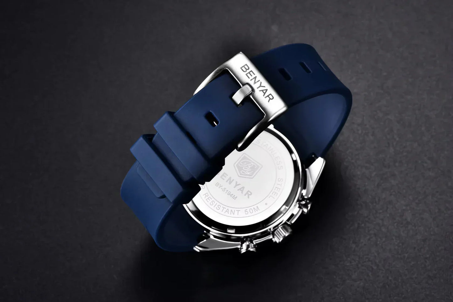BENYAR Men’s Luxury Chronograph Watch – Waterproof, Stainless Steel
